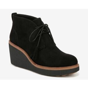 Dr. Scholl's Aurora Wedge Booties 7 Black NWOT Boots Ankle Dr Scholls Comfort